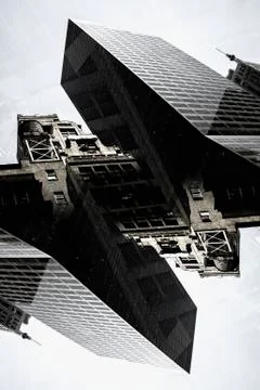 Multi-layered buildings of Manhattan, New York, USA Ilustración de archivo