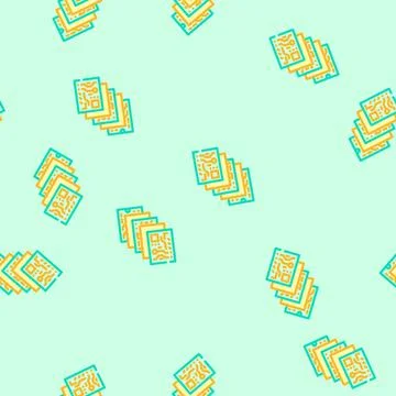 Multi layered circuit design vector seamless pattern Stock Illustration