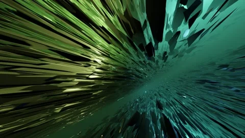 Multi layered deep space crystal field abstract seamless loop. Stock Footage 138256866