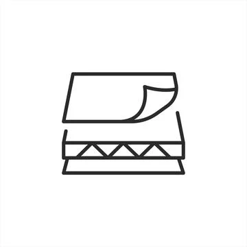 Multi-layered Material Icon Illustrazione stock