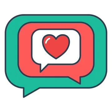 Multi Layered Message Heart イラスト素材