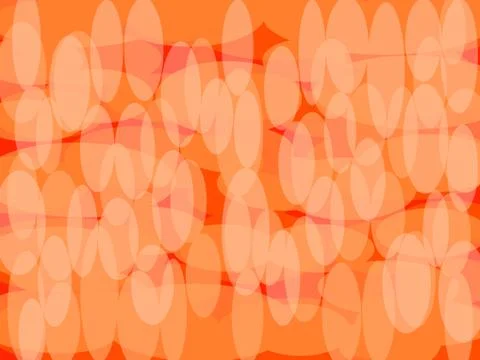 Multi Layered Orange Ovals Abstract Stock Illustration