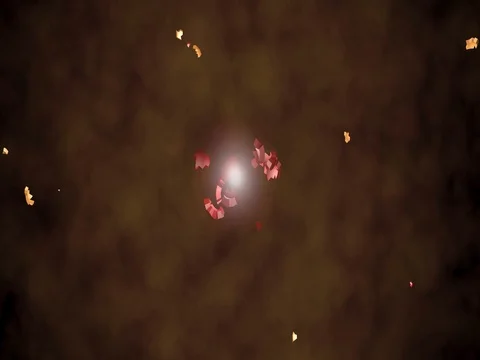 Multi layered spherical explosion  fragments ,  expanding gas 스톡 동영상 74139225