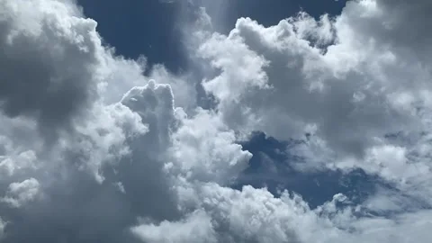 Multi-layered timelapse clouds Stock Footage 147901302