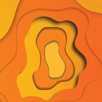 Multi layers color texture. 3D papercut layers in gradient banner Stock Illustration