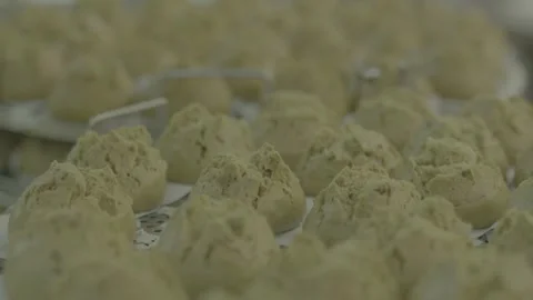 Multi lens shooting of various pastries at Jixiang Rice Cake Shop in Chaozho Video stock 250956205