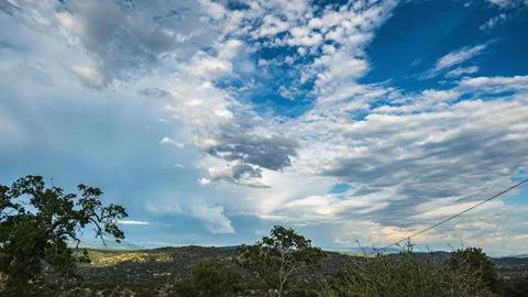 Multi-level Clouds Drift across Sky as Storm Approaches Stock Footage 283350543