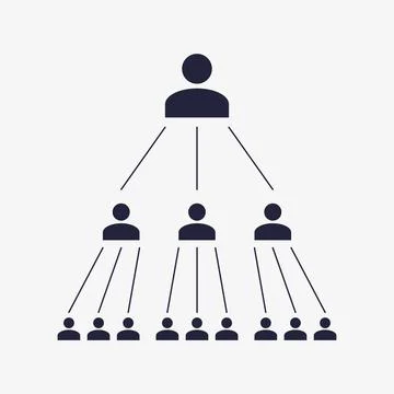 Multi level marketing vector icon Stock Illustration