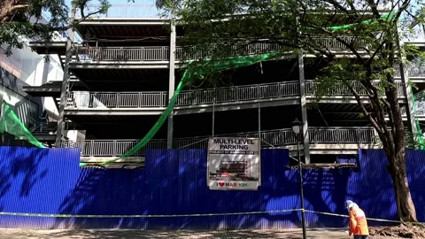 Multi Level Parking in Marikina City Stock Footage 233976745