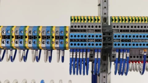 Multi-level pass-through terminals for c... | Stock Video | Pond5