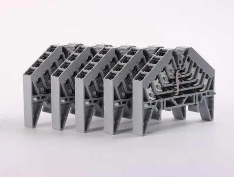 Multi-level pass-through terminals. Stock Photos
