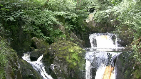 Multi level waterfall Video stock 25754449