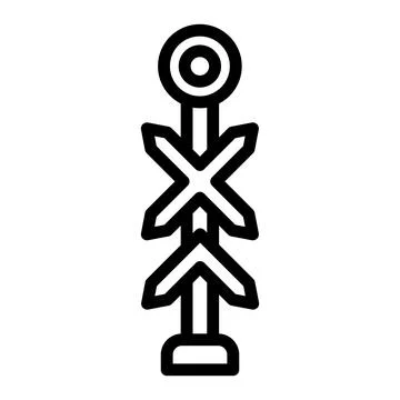 Multi line Vector Icon Design Illustration Stock Illustration