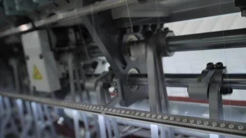 Multi-Needle Quilting Machine Close-Up Stock-Footage 240757171