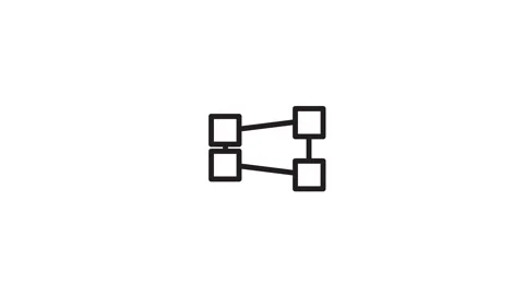 Multi node selection icon animation isolated on white background Stock Footage 335121109