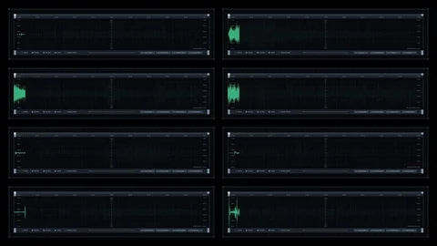 Multi-panel visual display: visualization, graphs, readouts, indicators Vidéo 89346305