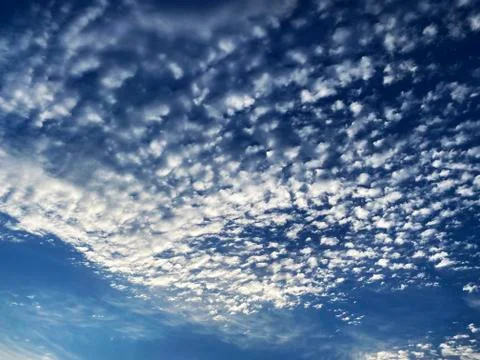 Multi-part clouds pattern Foto stock