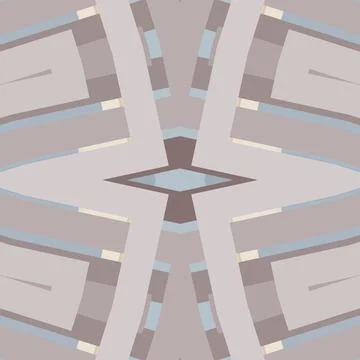 Multi-pass contour arrangement in chalk pink, quartz, rose ash, deep taupe, suns Stock Illustration