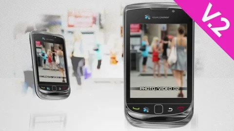 Multi Phone 30s Presentation (V.2) - After Effects Template After Effects stock