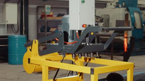 Multi Pipe Drilling Machine | Industrial Manufacturing Process Stock Footage 306426417