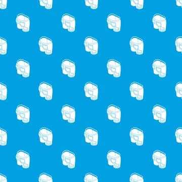 Multi pocket jeans pattern vector seamless blue Stock Illustration