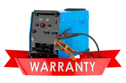 Multi-process welder warranty concept. 3D rendering Stock Illustration
