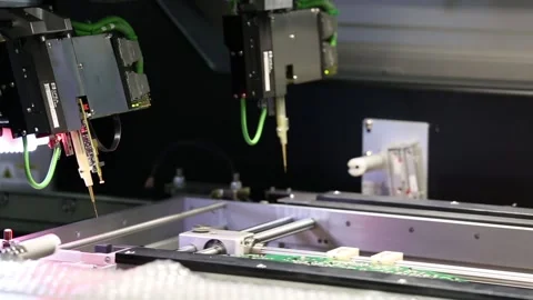 Multi-purpose flying probe system for widest range of test requirements. Stock Footage 90105192