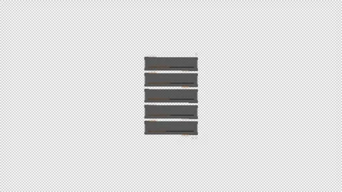 Multi purpose lower third with alpha channel. News, Sports, Police and more. Stock Footage 329499491