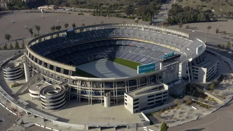 The Multi-Purpose SDCCU Qualcomm Stadium In San Diego, California On A Stock Footage 124108646