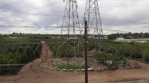 Multi rotor Power Tower boom up Stock Footage 24791582