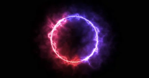 Multi scene of colorful circle round light blaze motion abstract effect Stock Footage 146202821