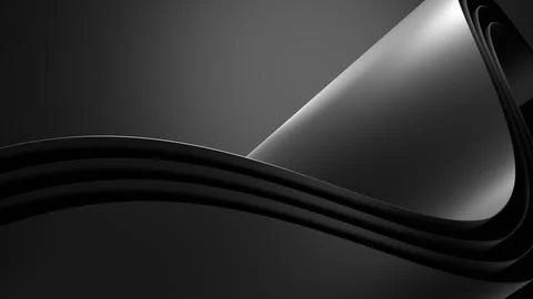 Multi Sheet Of Rolled Black Paper Stock Illustration