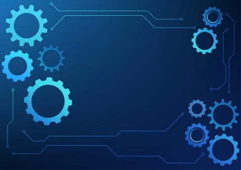 Multi-sized gears Stockillustratie