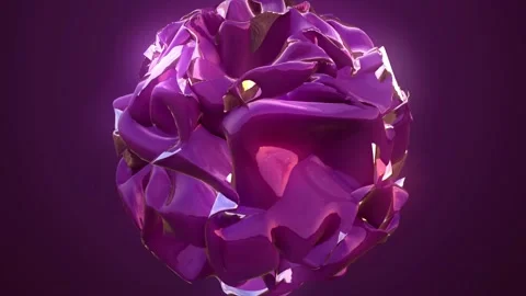 Multi smooth segment chocolate color glowing multidimensional energy sphere. Stock-Footage 237706539