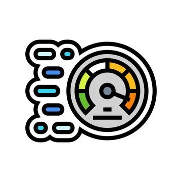 Multi speed color icon vector illustration Ilustración de archivo