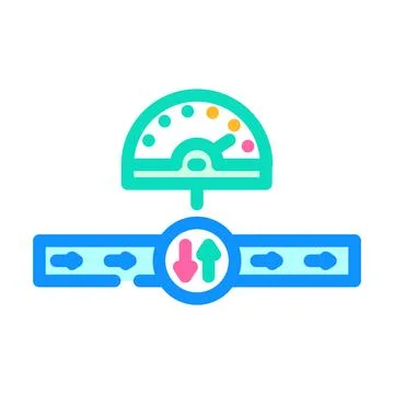 Multi speed color icon vector illustration Illustrazione stock