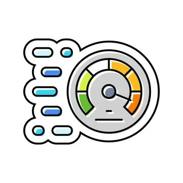 Multi speed color icon vector illustration Ilustración de archivo