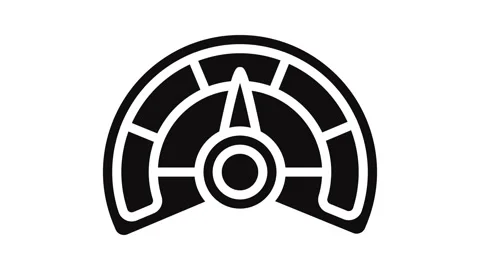 Multi speed glyph icon animation Stock Footage 326141818