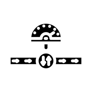 Multi speed glyph icon vector illustration Stock Illustration
