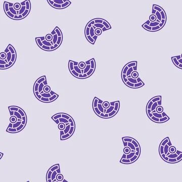 Multi speed glyph seamless pattern Illustrazione stock