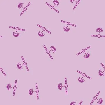 Multi speed glyph vector seamless pattern Illustrazione stock