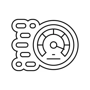 Multi speed line icon vector illustration Ilustración de archivo