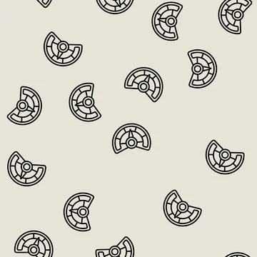 Multi speed line seamless pattern 库存插图