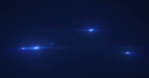 Multi spot blue color bright lens flare pulse flashes leak for transitions Stock Footage 99454284