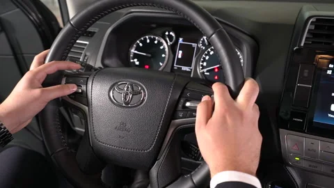 Multi steering wheel in auto Stock-Footage 157219350