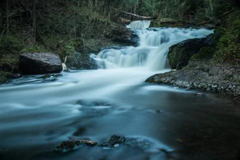 Multi-step waterfall Stock Photos