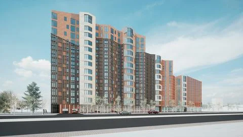 Multi-storey building 1 Stock Illustration