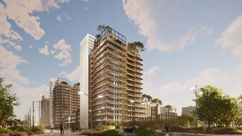 Multi-storey building 2 Stock Illustration