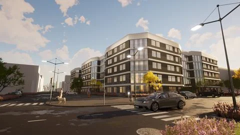 Multi-storey building 3 Stock Illustration