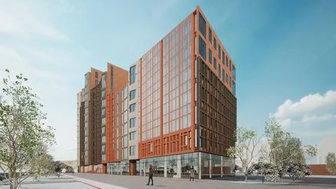 Multi-storey building Stock Illustration